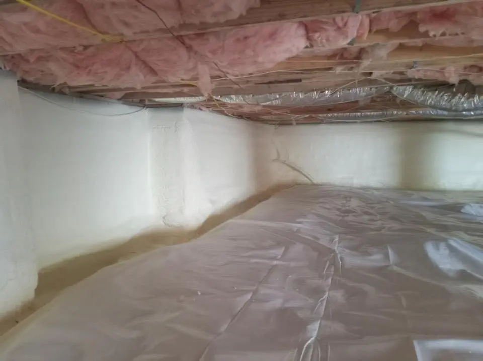 Crawl space encapsulation with closed-cell spray foam for Roof Maintenance in Yulee